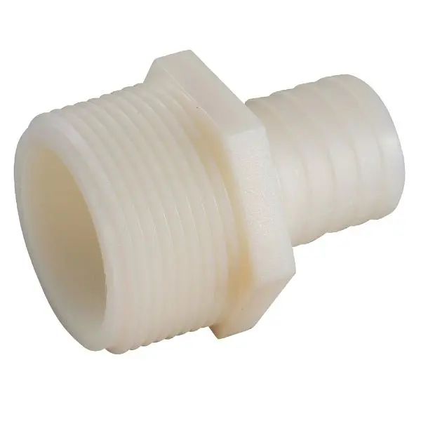 Anderson Fade-Resistant Metals 1/2 Inch Barb x 1/4 Inch MIP Nylon Connector, 5 per case, 53701-0804 Anderson Metals