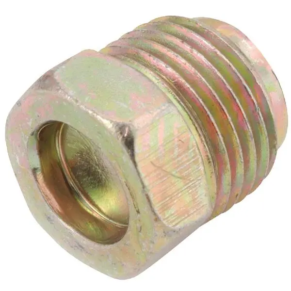 Anderson Metals 3/16 Inch Brass Inverted Flare Plug, 10 per case, 54339-03
