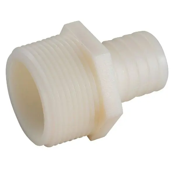 Anderson Metals 1/4 Inch Barb x 1/4 Inch MIP Nylon Connector, 10 per case, 53701-0404