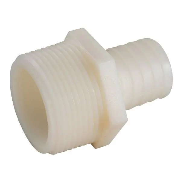 Anderson Metals 3/4 Inch Barb x 1 Inch MIP Nylon Connector, 5 per case, 53701-1216