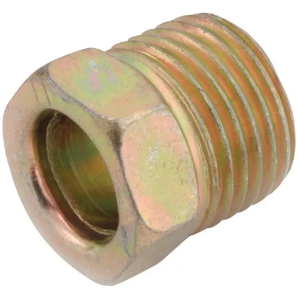 Anderson Metals 3/8 Inch Brass Inverted Flare Socket Cap Nut, 5 per case, 54340-06