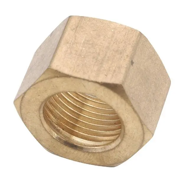 Anderson Metals 1/8 Inch Copper Alloy Compression Square Nut, 10 x 3-Pack, 30061-02