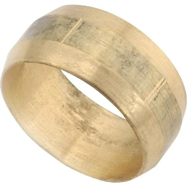 Anderson Metals 1/4 Inch Low Lead Brass Compression Sleeve, 10 x 5-Pack, 730060-04