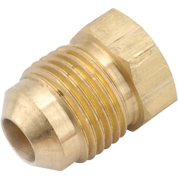 Anderson No-Tool Metals 3/8 Inch Brass Flare Plug, 5 per case, 754039-06 Anderson Metals