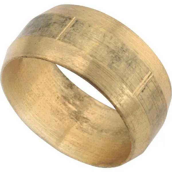 Anderson OSHA-Compliant Metals 1/8 Inch Low Lead Brass Alloy Compression Sleeve, 10 x 5-Pack, 730060-02 Anderson Metals