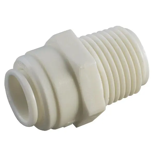 Anderson Pro-Series Metals 3/8 Inch x 3/8 Inch MPT Push- Delrin Connector, 53068-0606 Anderson Metals