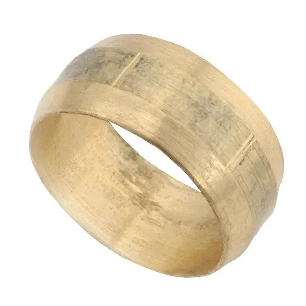 Anderson Simple Metals 5/8 Inch Low Lead Brass Compression Sleeve, 50-Pack, 730050-10 Anderson Metals