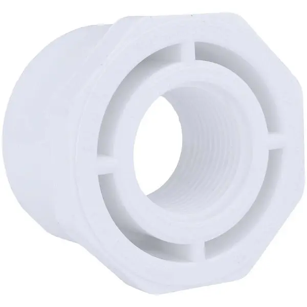 Charlotte Easy-Install Pipe 2 Inch SPG x 1 Inch FPT Schedule 40 PVC Bushing, PVC 02108 2800HA Charlotte Pipe