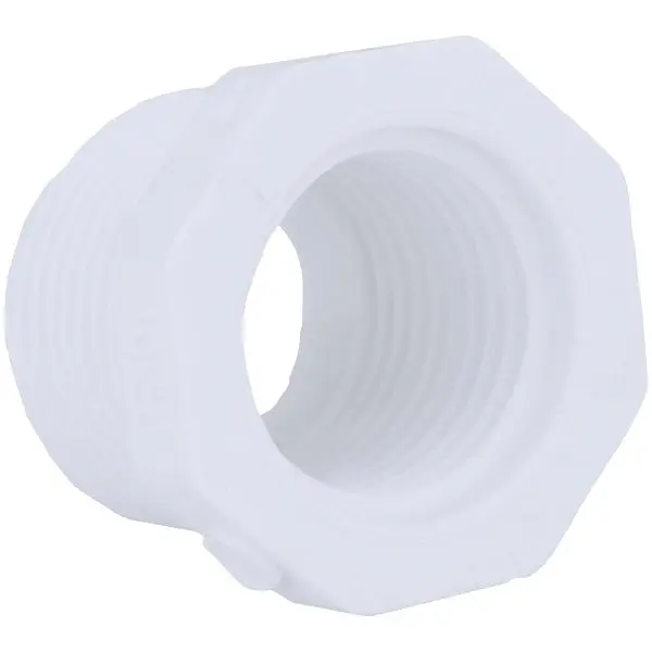 Charlotte Guard Pipe 1-1/2 Inch MPT x 1/2 Inch FPT Schedule 40 PVC Bushing, PVC 02112 2800HA Charlotte Pipe