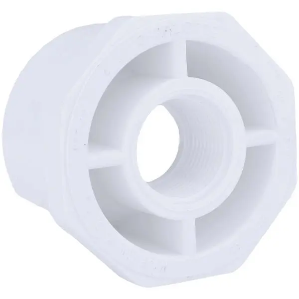Charlotte Modern Pipe 2 Inch SPG x 3/4 Inch FPT Schedule 40 PVC Bushing, PVC 02108 2600HA Charlotte Pipe