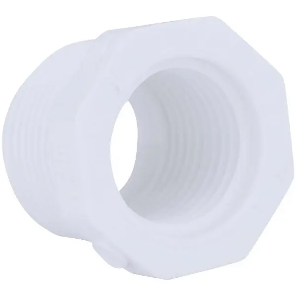 Charlotte Pipe 1-1/4 Inch MPT x 1/2 Inch FPT Schedule 40 PVC Bushing, PVC 02112 2200HA