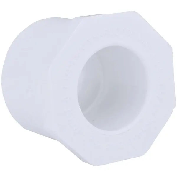 Charlotte Pipe 1-1/4 Inch SPG x 3/4 Inch Slip Schedule 40 PVC Bushing, PVC 02107 0950HA