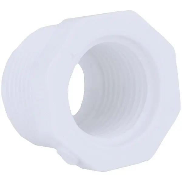 Charlotte Pipe 2 Inch MPT x 1-1/2 Inch FPT Schedule 40 PVC Bushing, PVC 02112 4000HA