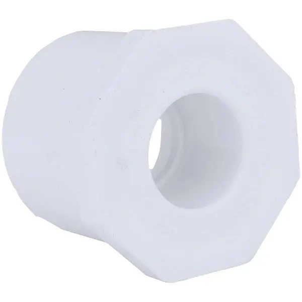 Charlotte Traditional Pipe 2 Inch SPG x 1/2 Inch Slip Schedule 40 PVC Bushing, PVC 02107 1250HA Charlotte Pipe