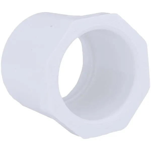 Charlotte Waterproof Pipe 1-1/4 Inch SPG x 1 Inch Slip Schedule 40 PVC Bushing, PVC 02107 1000HA Charlotte Pipe