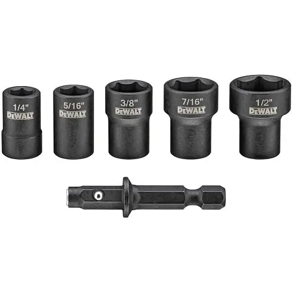 DeWalt 5 Items Threaded Nut Driver Set, DWADND-5