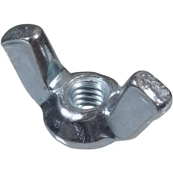HILLMAN 5/16 Inch 18 tpi Cold Forged Zinc Alloy Wing Jam Nut, 100 pieces, 180252