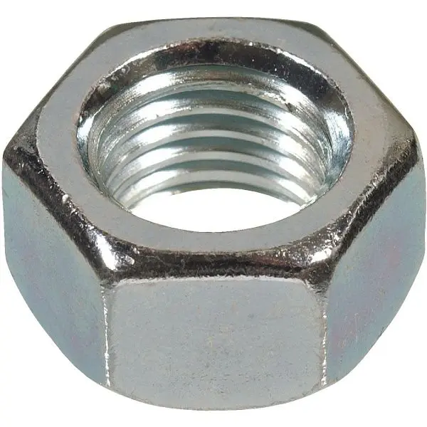 HILLMAN 3/4 Inch 10 tpi Grade 2 Zinc Hex Half Coupling Nuts, 20 pieces, 150024