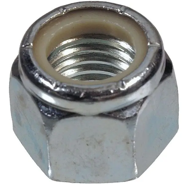 HILLMAN 5/8 Inch 11 tpi Steel Course Thread Nylon Insert Lock Nut, 25 pieces, 180165