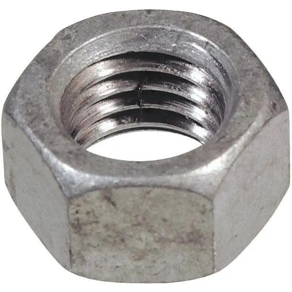 HILLMAN Multi-Purpose 5/8 Inch 11 tpi Grade 2 Galvanized Zinc Hex Nuts, 25 pieces, 810515