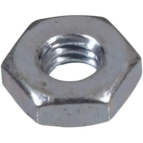 HILLMAN Tough #12 24 tpi Grade 2 Zinc Hex Machine Screw Nut, 100 pieces, 140027