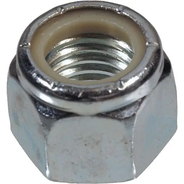 HILLMAN #10 32 tpi Fine Thread Nylon Insert Lock Nylon Insert Nut, 100 pieces, 180144