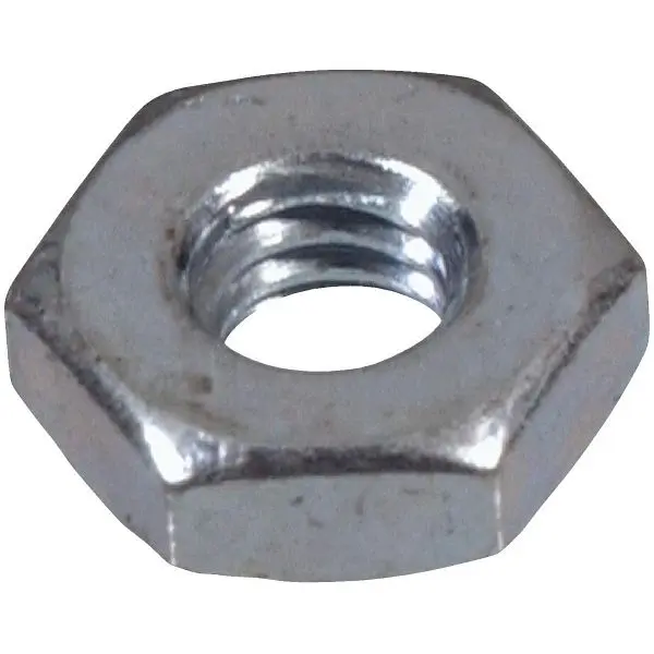HILLMAN #8 32 tpi Grade 2 Zinc Hex Machine Screw Fastener Acorn Nut, 100 pieces, 140018