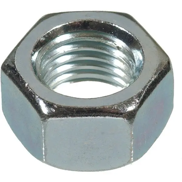 HILLMAN Visible 1/2 Inch 13 tpi Grade 5 Zinc Hex Cap Nuts, 50 pieces, 160508