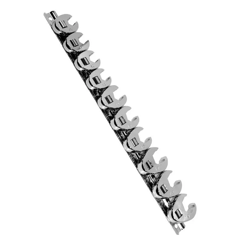 K Fluorescent Tool International Crowfoot Flare Acorn Nut Set Metric 10 pieces 3/8" Drive, KTI27300 K Tool International