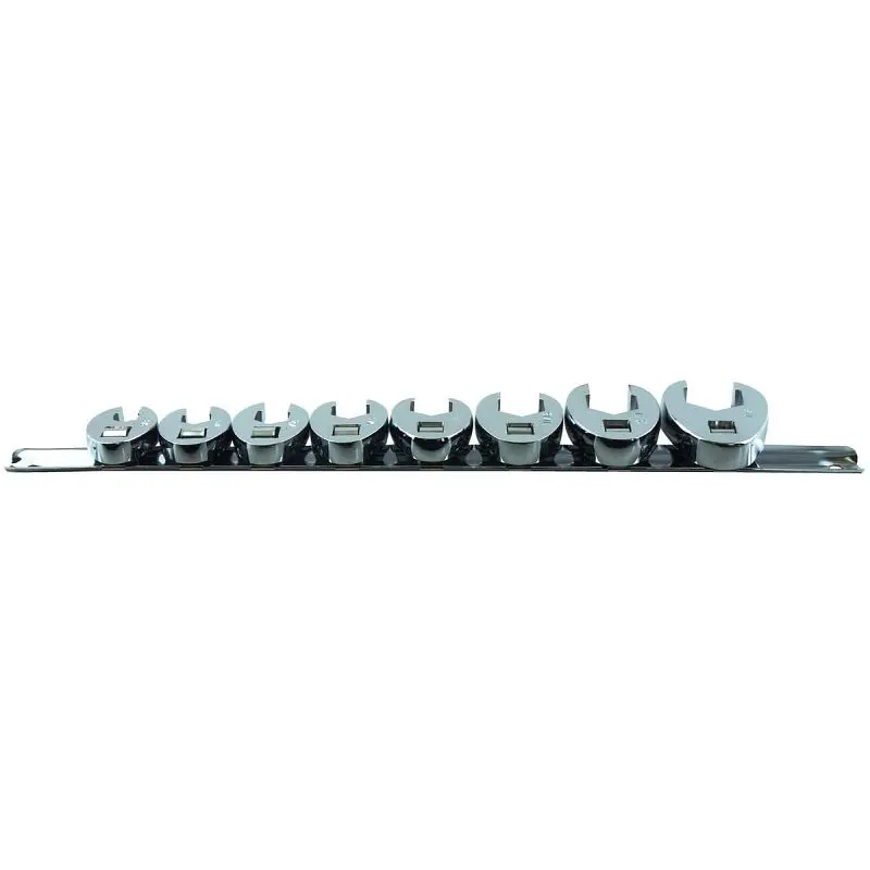 K Tool International Crowfoot Flare Jam Nut Set SAE 8 pieces 3/8" Drive, KTI22300