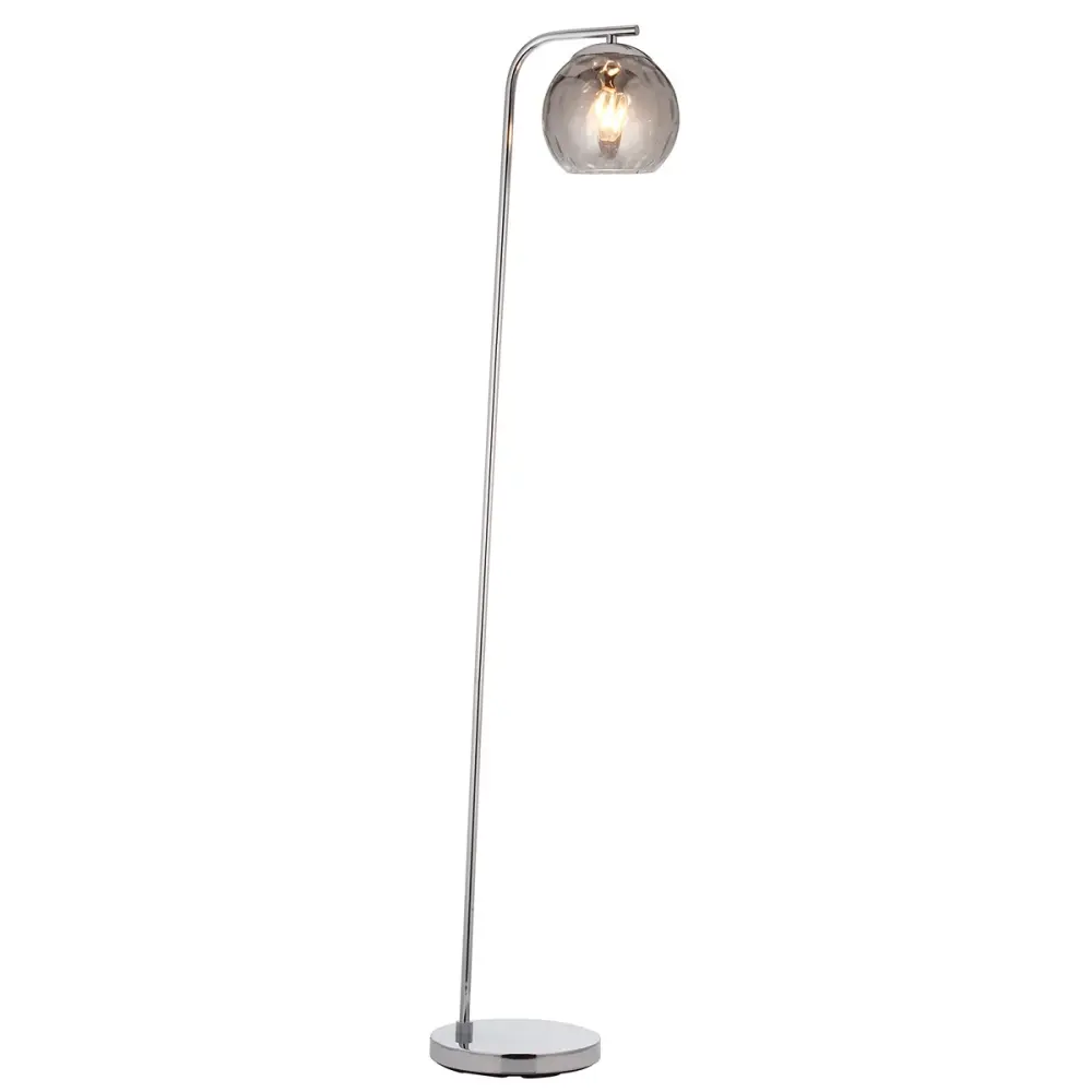 Dimple Floor Lamp - Shiny metal