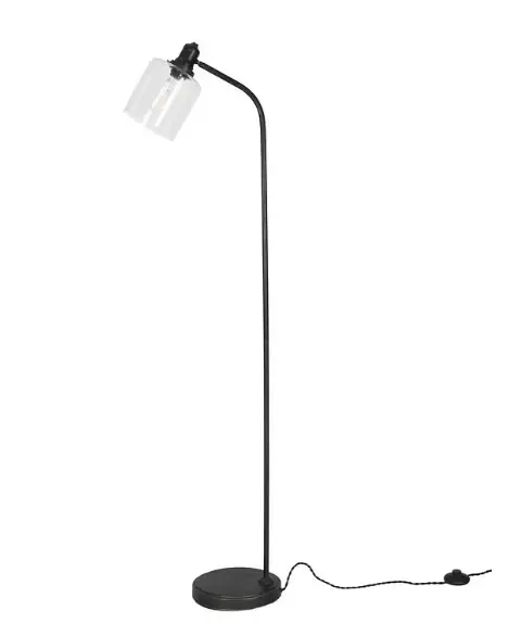 Hoxton Cylinder Floor Lamp - Black Hardened
