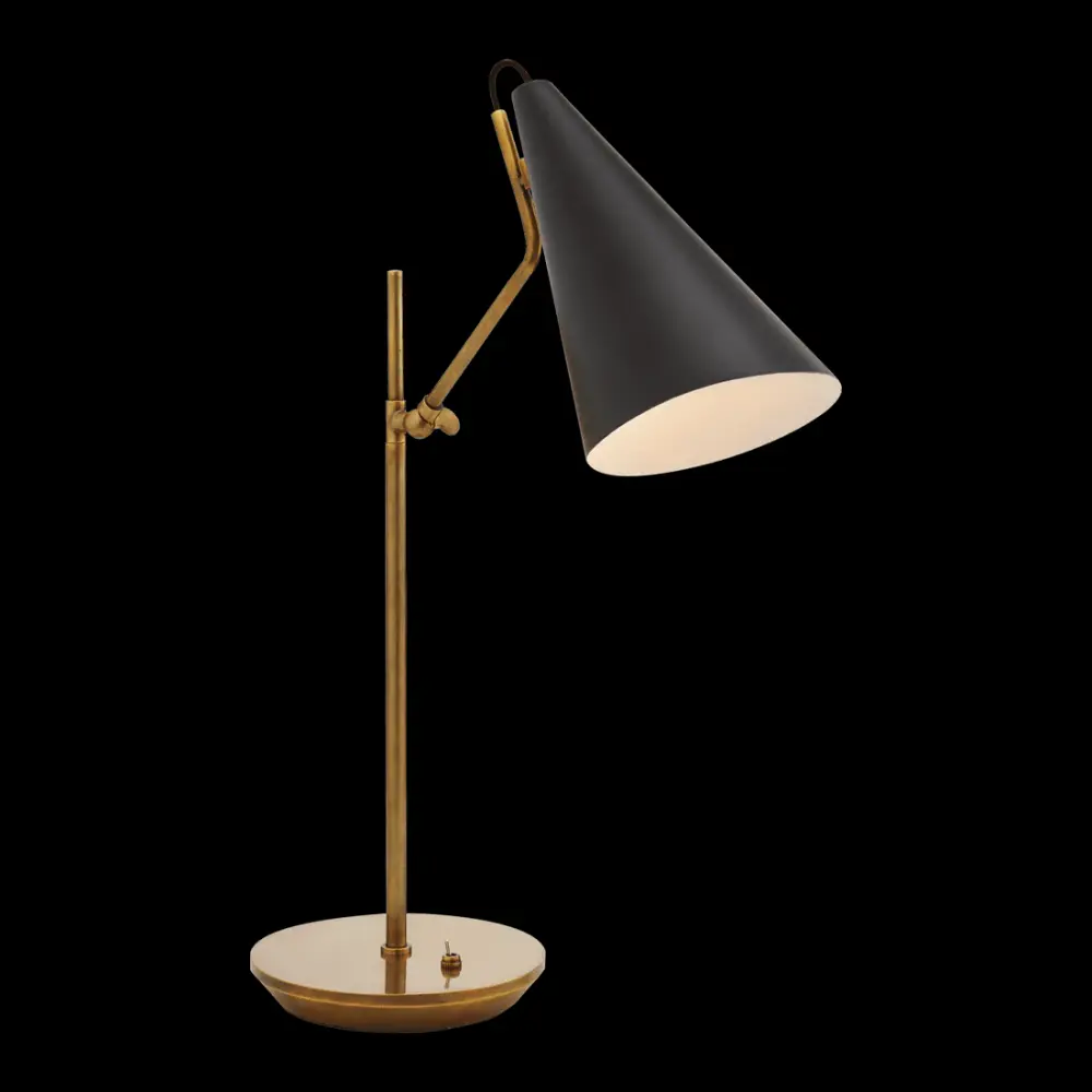 Clemente Table Lamp - Antique Brass Ebony