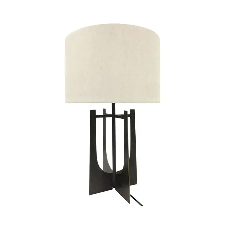 Glenthorpe Table Lamp - Hammered Iron