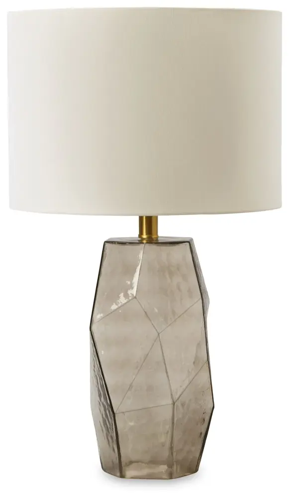 Taylow - Glass Table Lamp - Charcoal