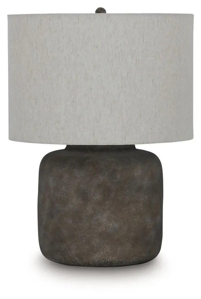 Zandophen - Metallic Table Lamp - Antique Gray