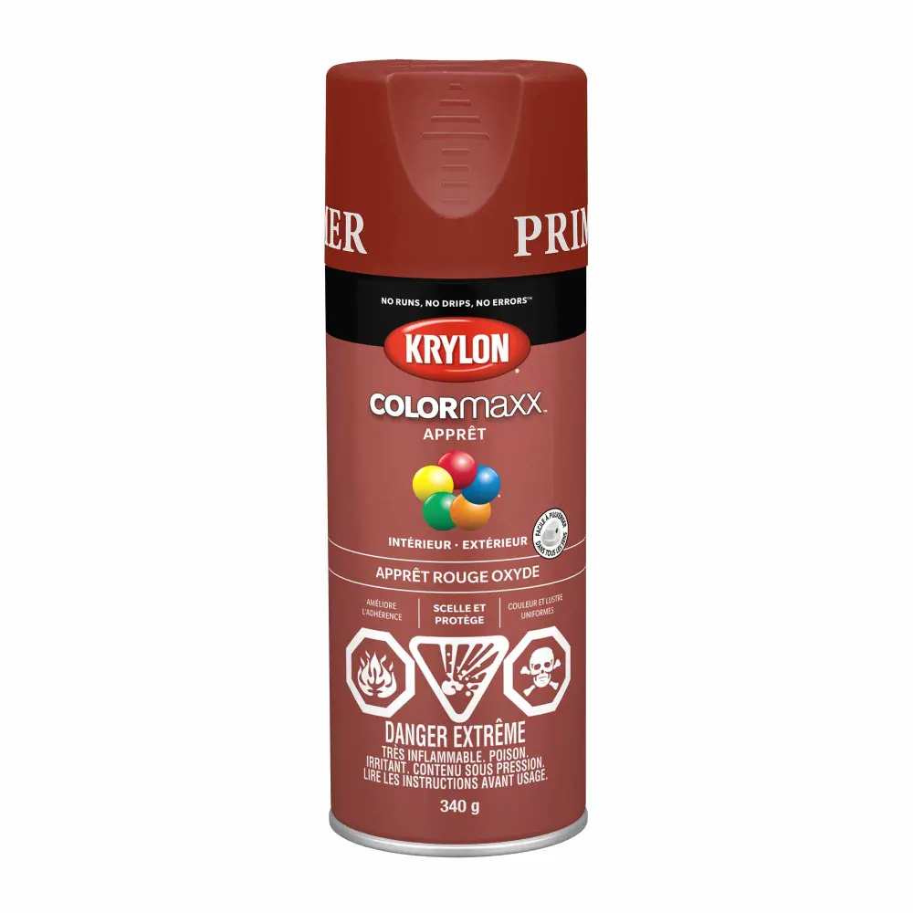 Krylon COLORMAXX Paint + Primer Cherry Oxide, 340 g