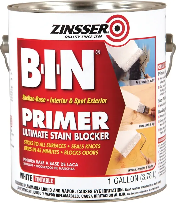 Zinsser 00901 Primer, Oil, Water Base, Chalk, 1 gal