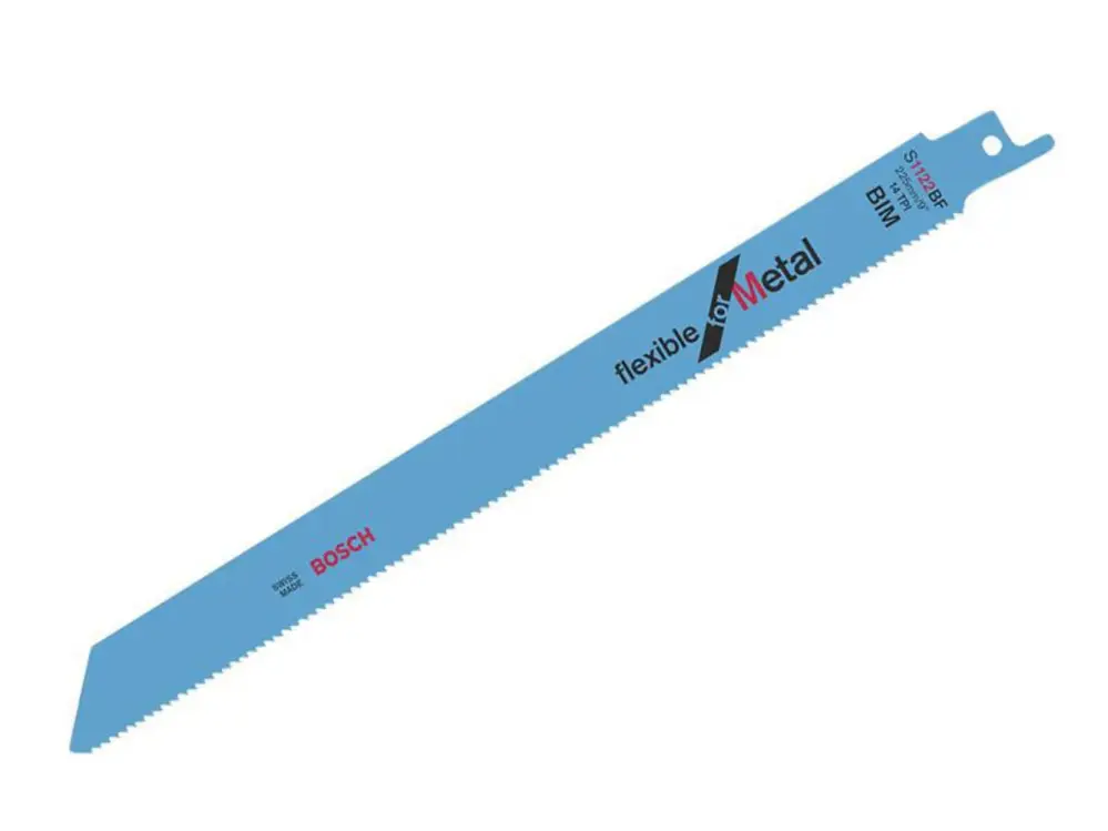 Bosch Powertool Accessories S 1122 Bf Flexible All-metal Reciprocating Saw Blade 225Mm 14 Tpi (Pack 100)