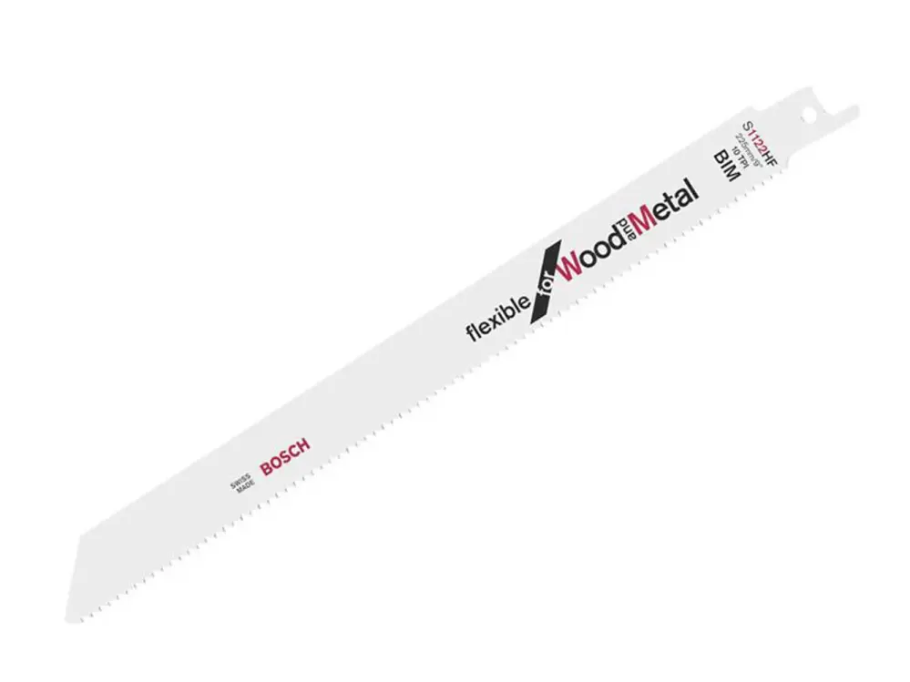 Bosch Powertool Accessories S 1122 Hf Flexible Wood & Steel Blade 225Mm 10 Tpi (Pack 5)