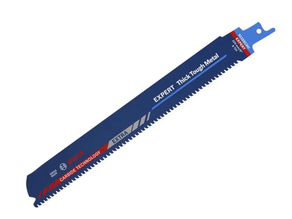 Bosch Powertool Accessories Expert Dense Tough Metal S1155chc Reciprocating Blade 225Mm X 8 Tpi (Pack 10)