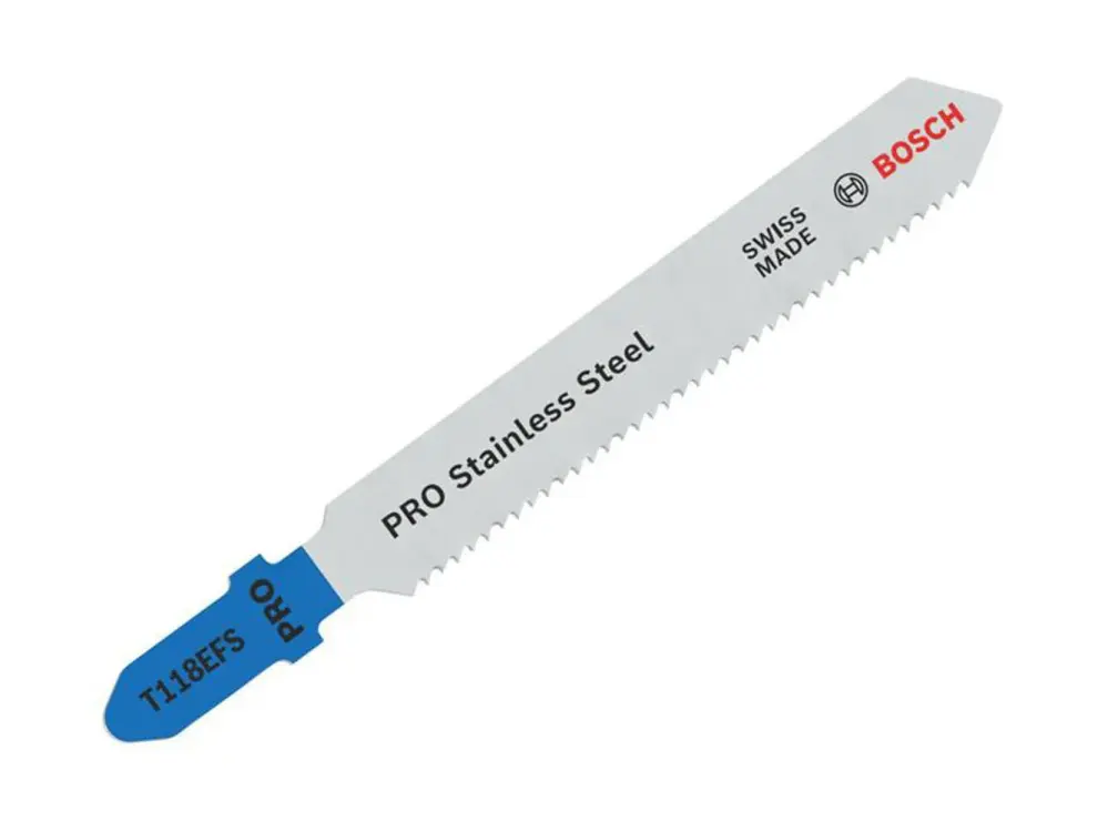 Bosch Powertool Accessories Pro Stainless Metal T118efs Jigsaw Blade 83Mm Pack 5