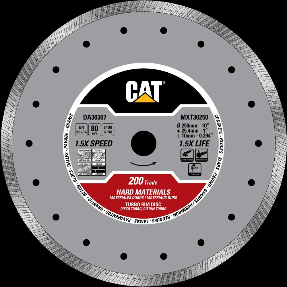 Cat® 200 Trade Turbo Durable Materials Diamond Blade 9" - 230mm