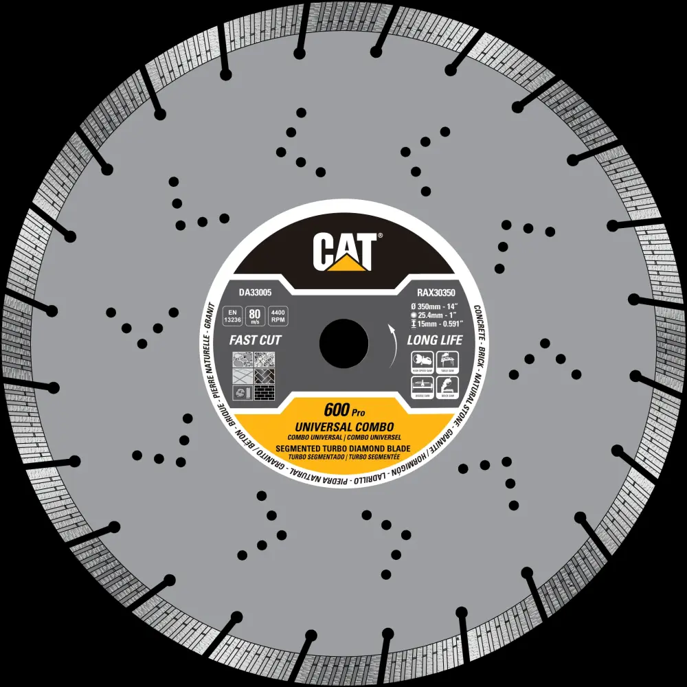Cat® 600 Pro Segmented Turbo Fits-all Diamond Blade 9" - 230mm