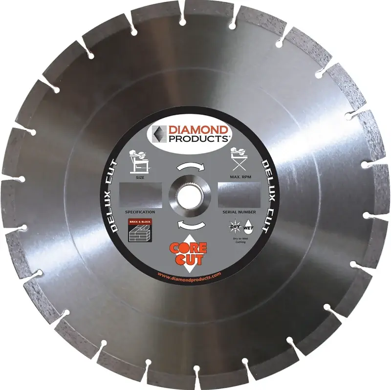 Diamond Products 22856 Circular Saw Blade, 10 Dia, 1 Arbor, Diamond Cutting Edge