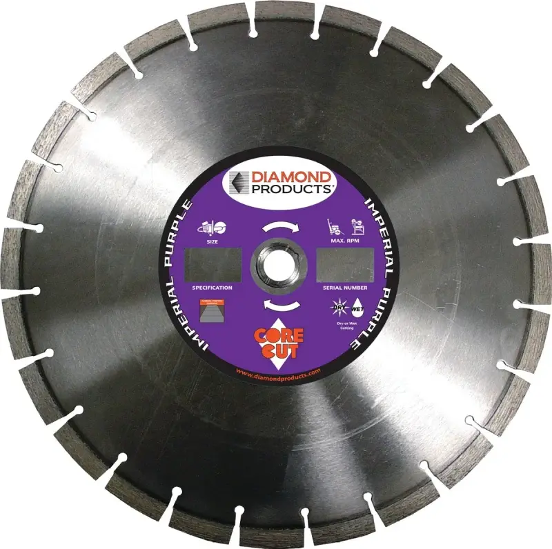 Diamond Products 96480 Circular Saw Blade, 16 Dia, General Arbor, Diamond Cutting Edge