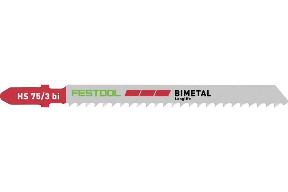 Festool 204336 HS75/3BI/5 Jigsaw Blade (Plastics-Solid Materials) 5-pack