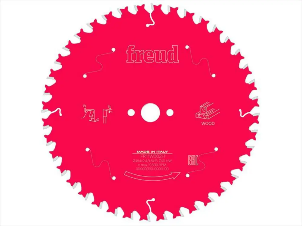 Freud Wood Circular Saw Blade 184 X 16 X 2.4/1.6Mm X 40T