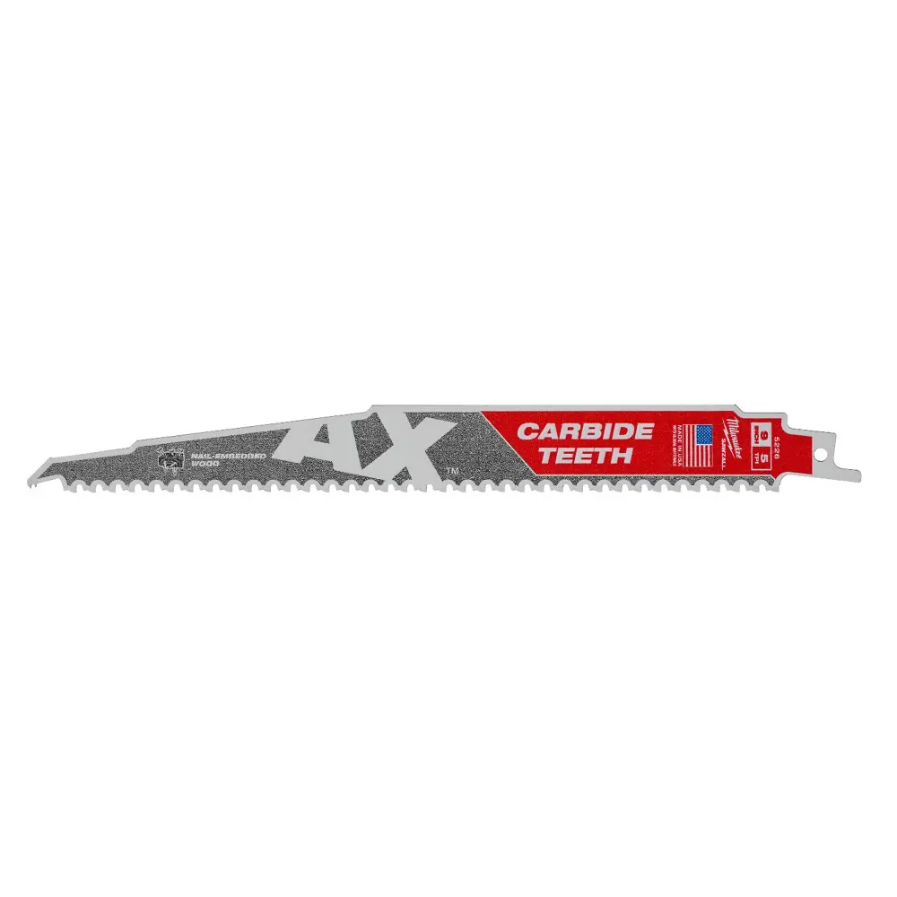 High-Capacity SAWZALL AX Carbide Teeth Saw Blades
