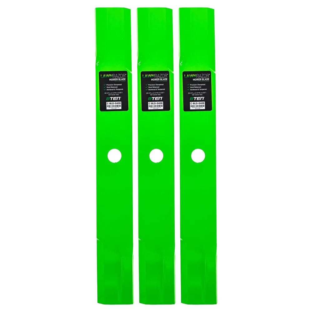 LawnRAZOR High Lift Blade John Deere M132261 M113878 | SET THREE